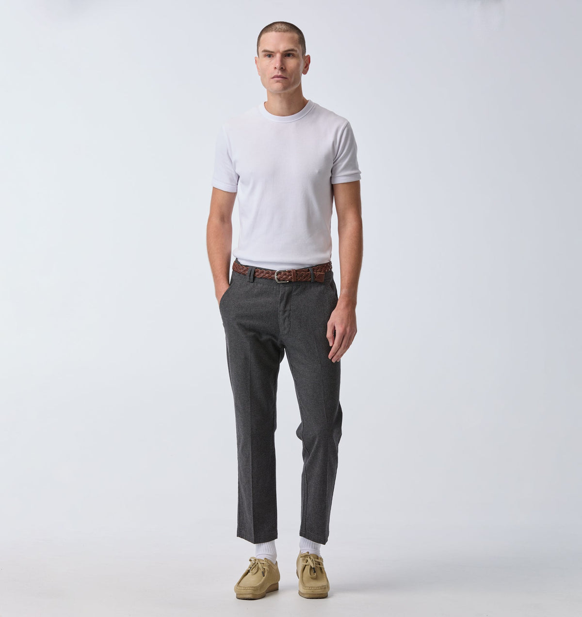 Slim Kobe Pant - Charcoal Houndstooth