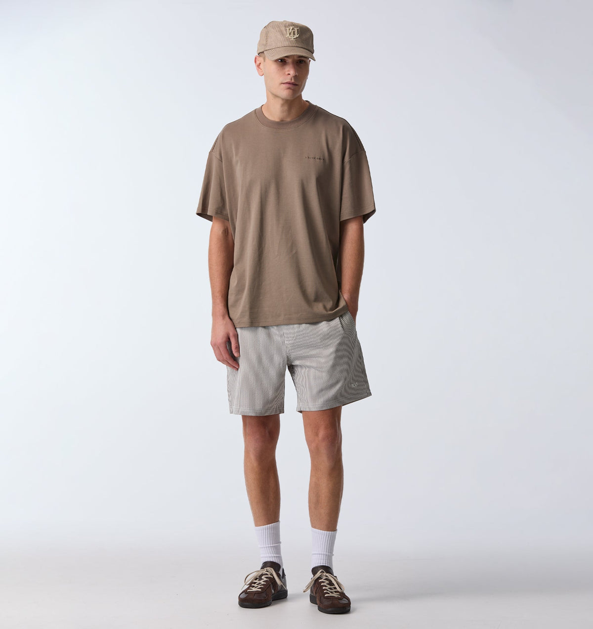 Everyday Short - White/Black Stripe