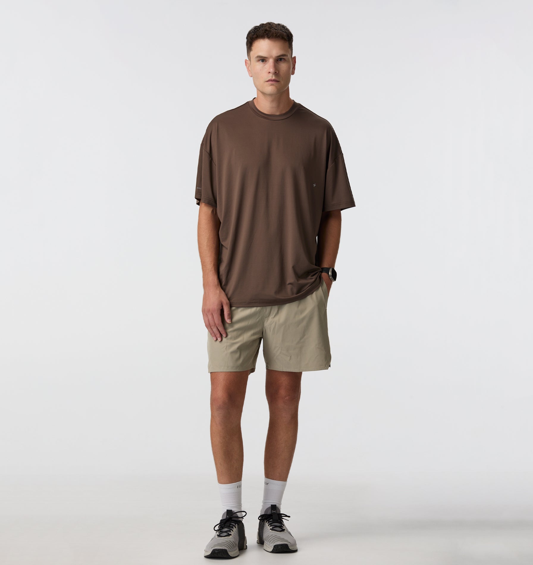 Active 5 Inch Short - Taupe