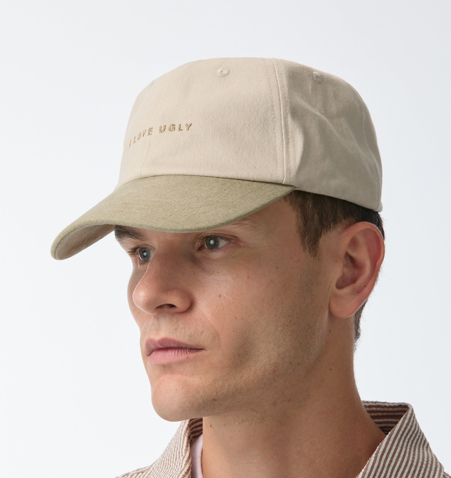ILU Logo Cap - Off White/Sage