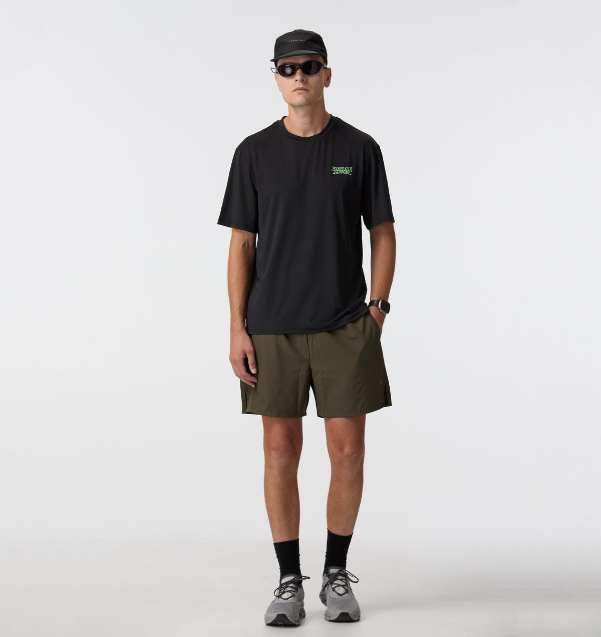 Liquified Active Classic Tee - Black / Lime