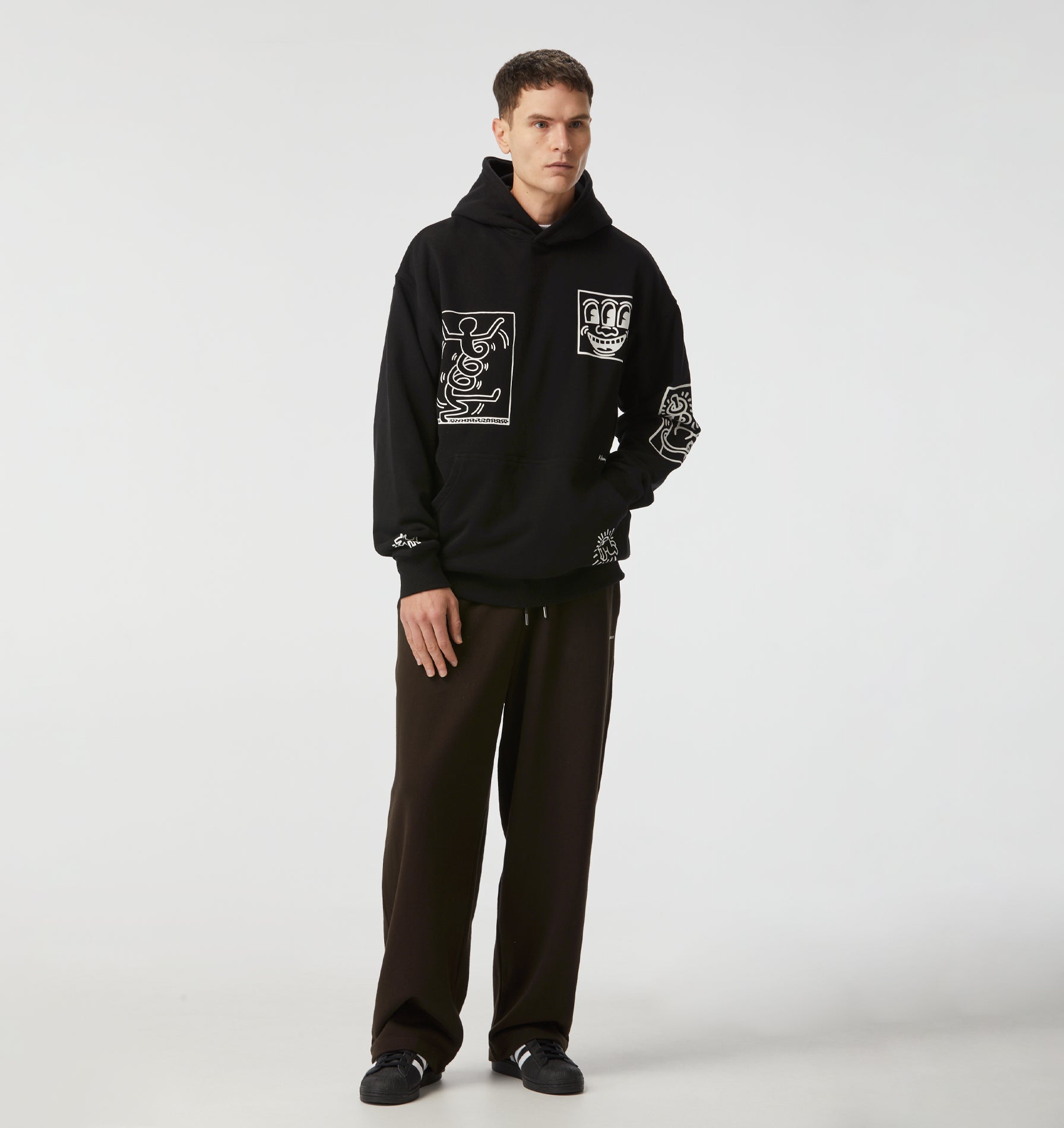 Wide Leg Track Pant - Coffee Bean