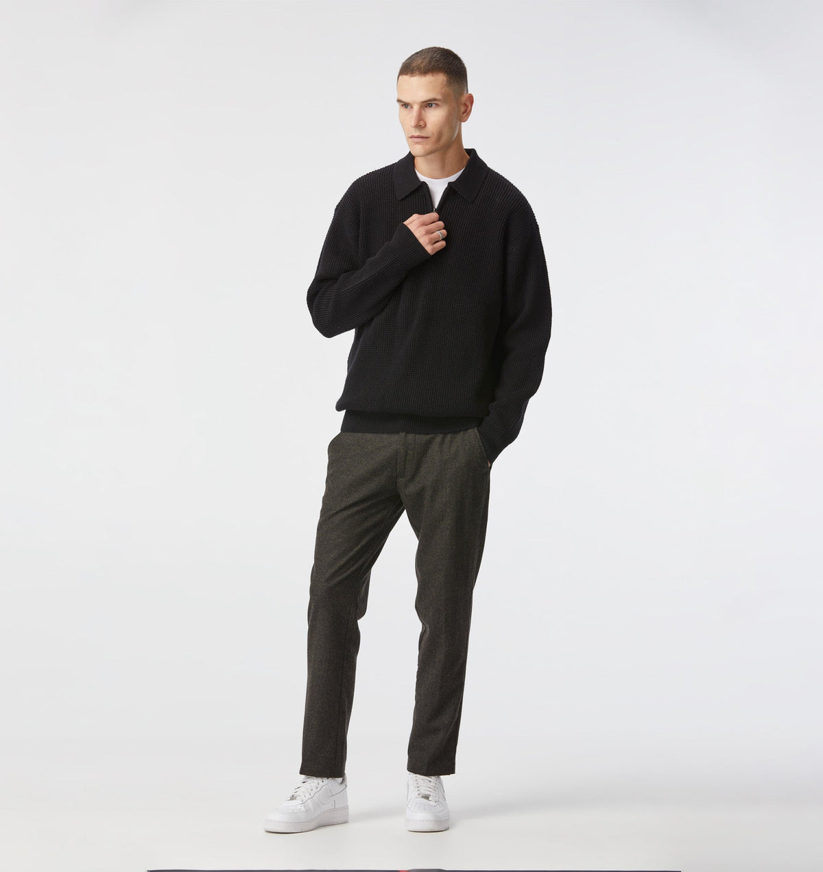 Mario Knit Sweater - Black