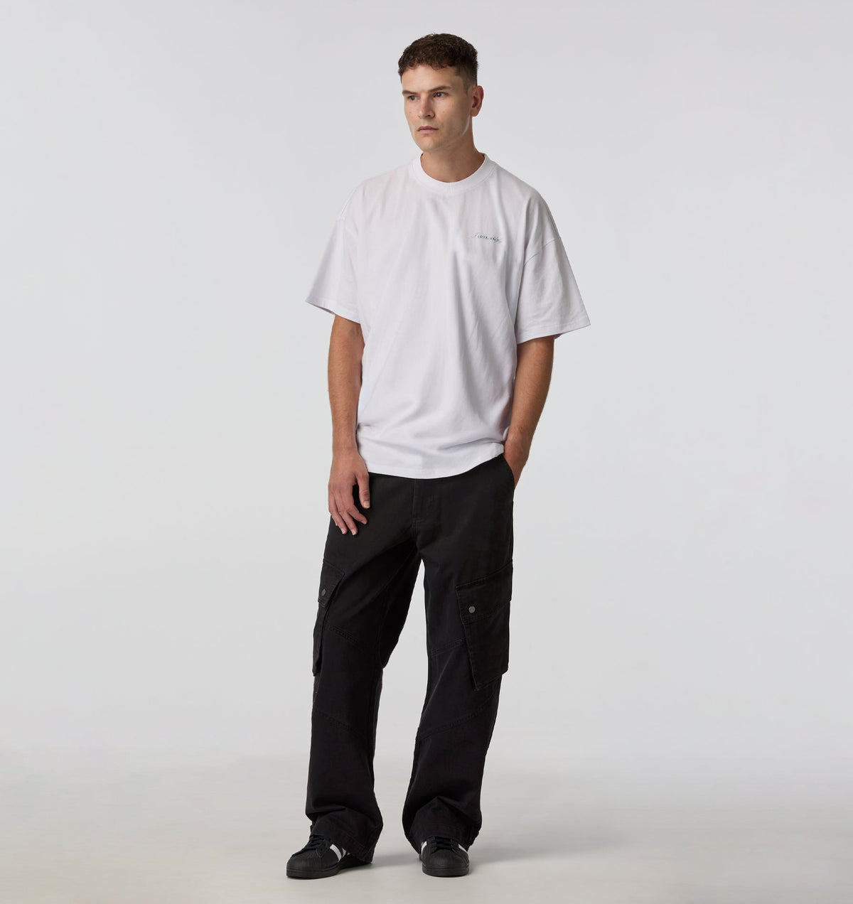 Cursive Box Tee 2.0 - White