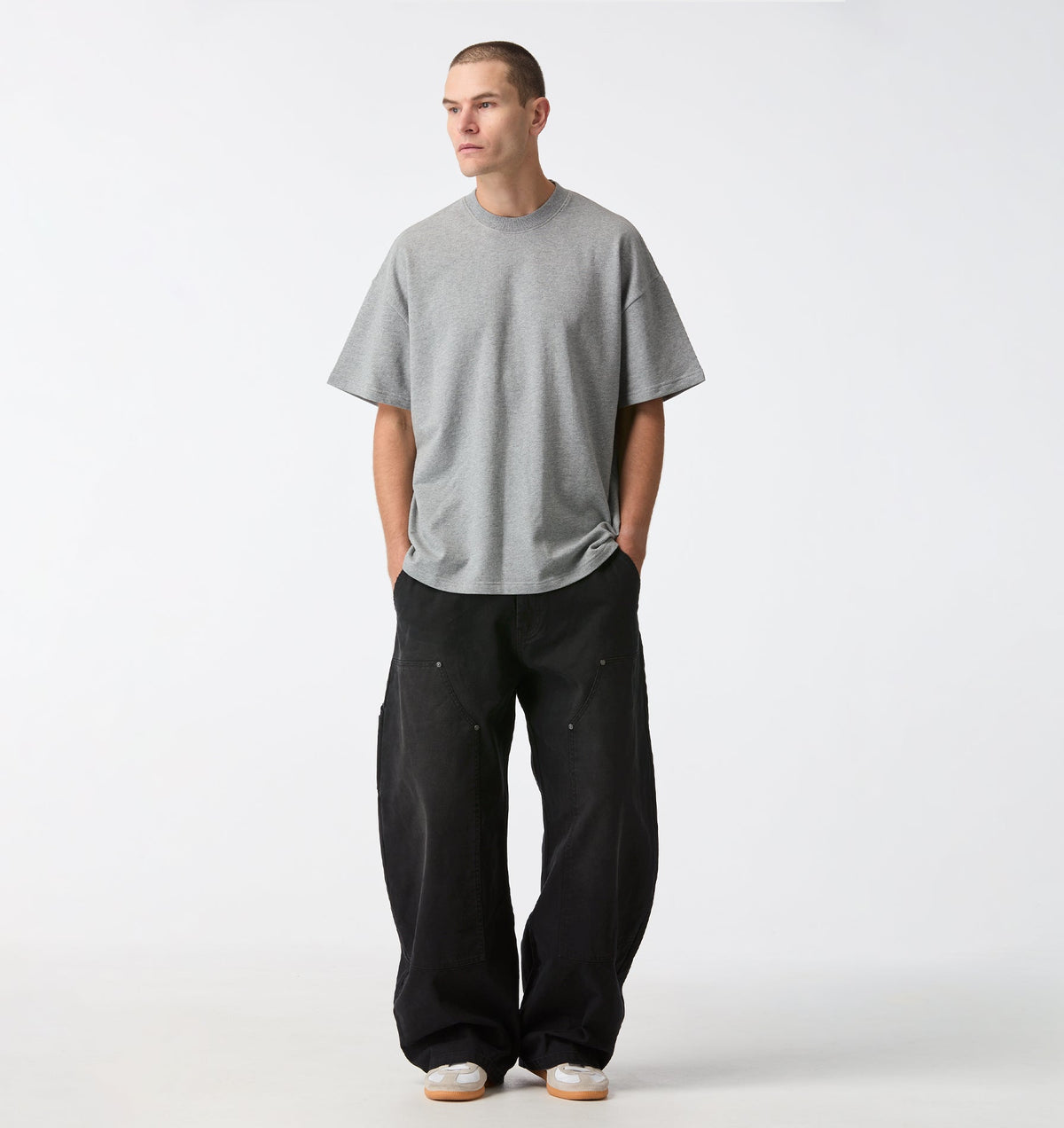 Heavy Box Tee 2.0 - Grey Marle