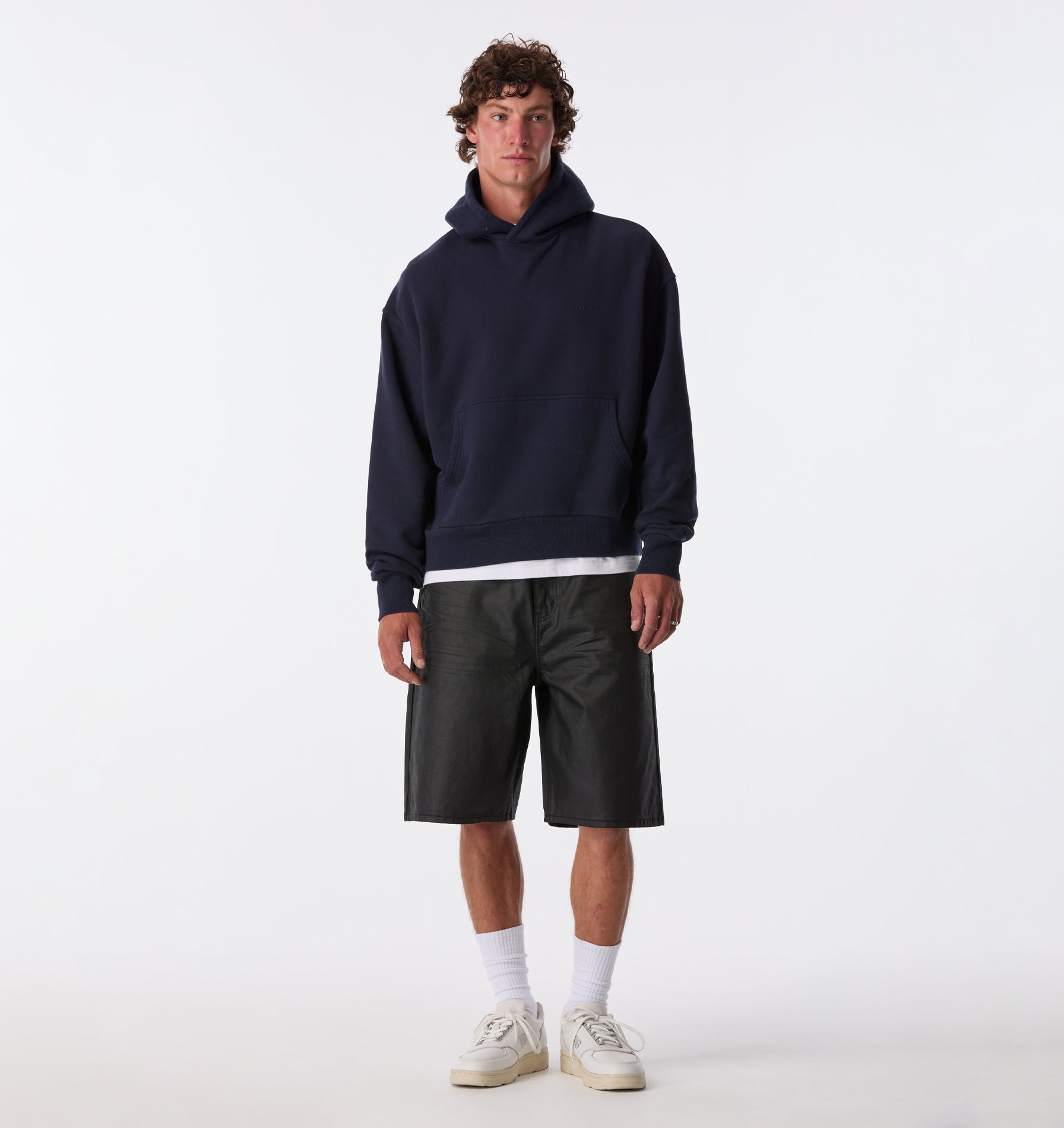 Wyatt Denim Short - Coated Black