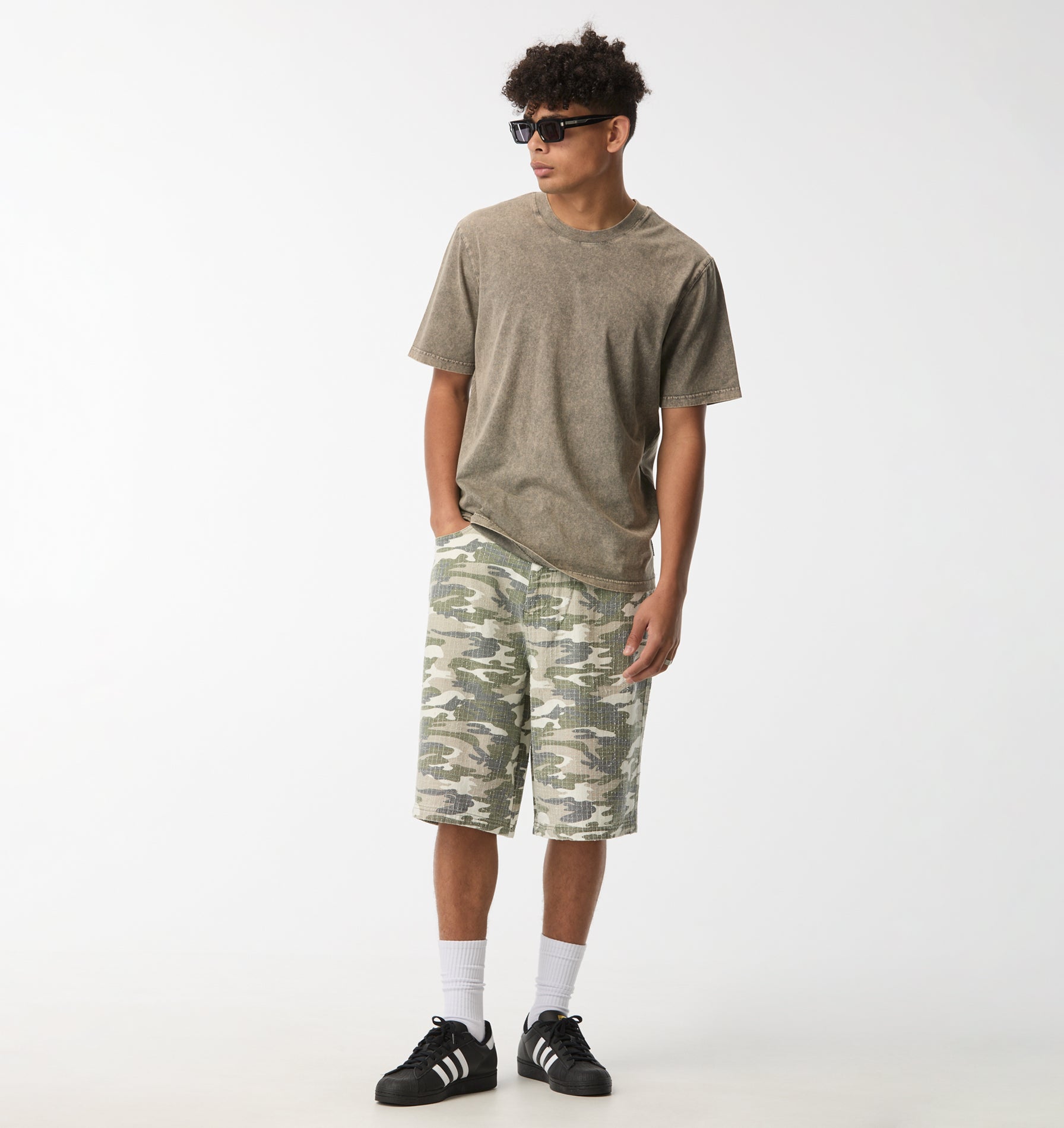Wyatt Denim Short - Camo