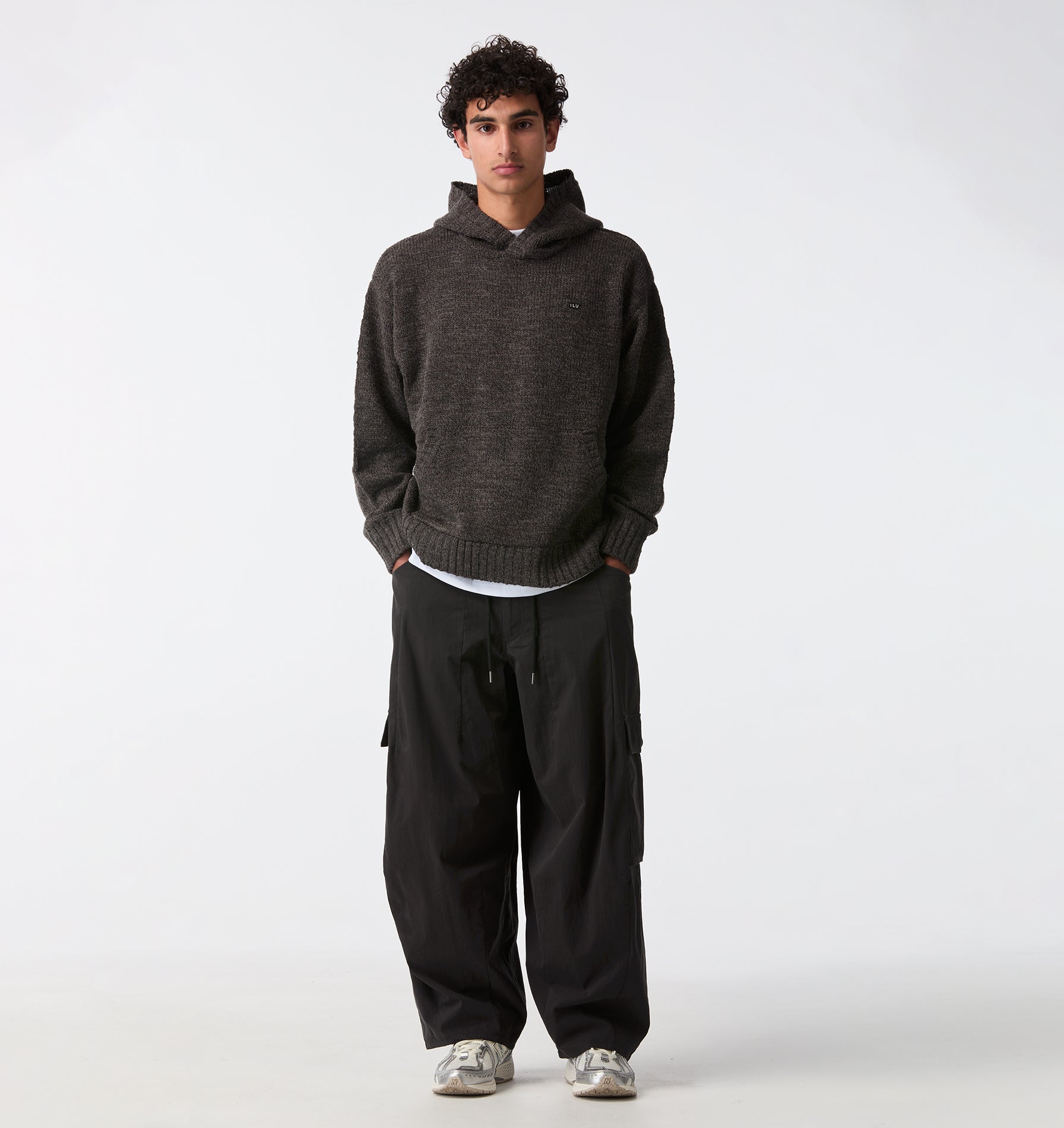Knit Hood - Charcoal