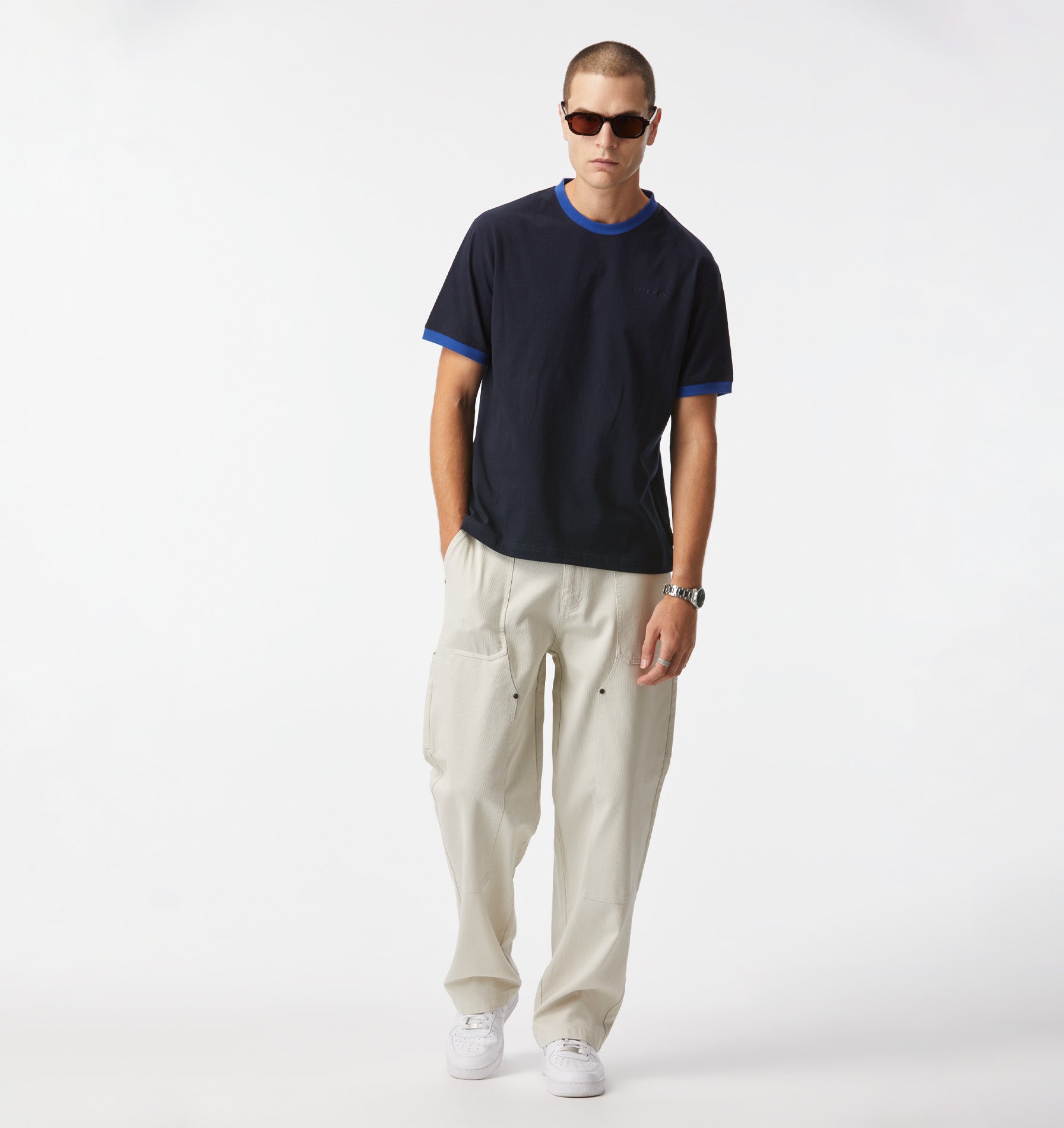 Jeremy Ringer Tee - Navy/Blue