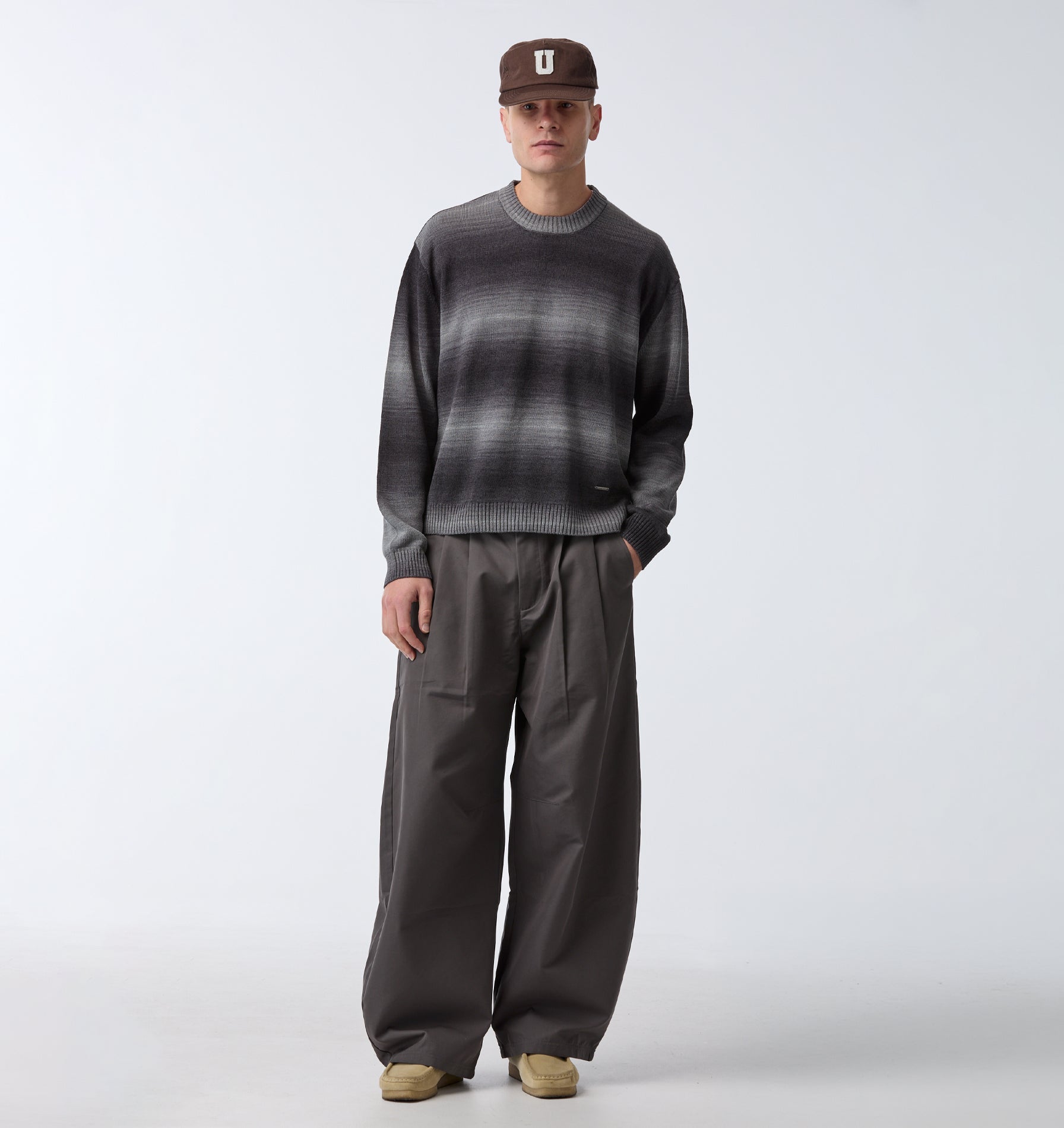Balloon Pleat Pant - Charcoal Grey