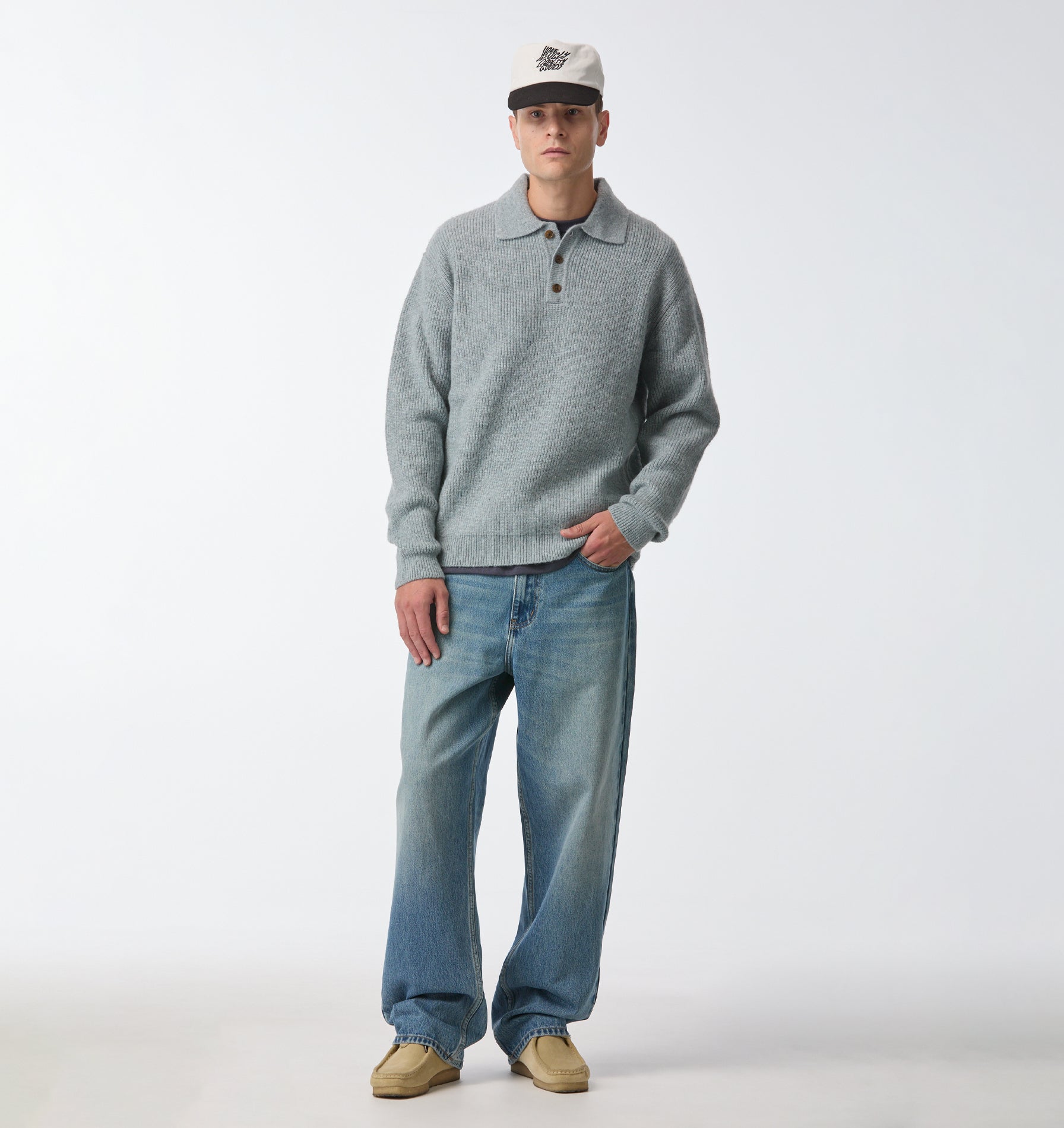 Knit Aldern Pullover - Oil Blue