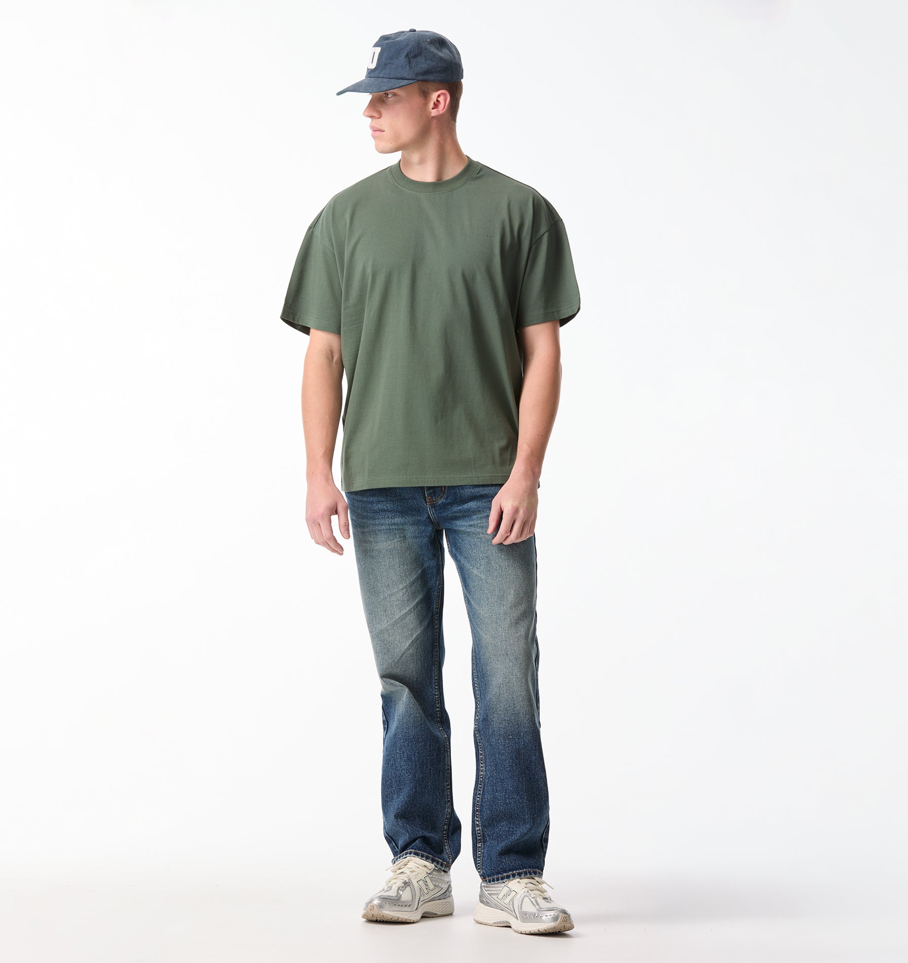 Box Tee 2.0 - Smokey Green