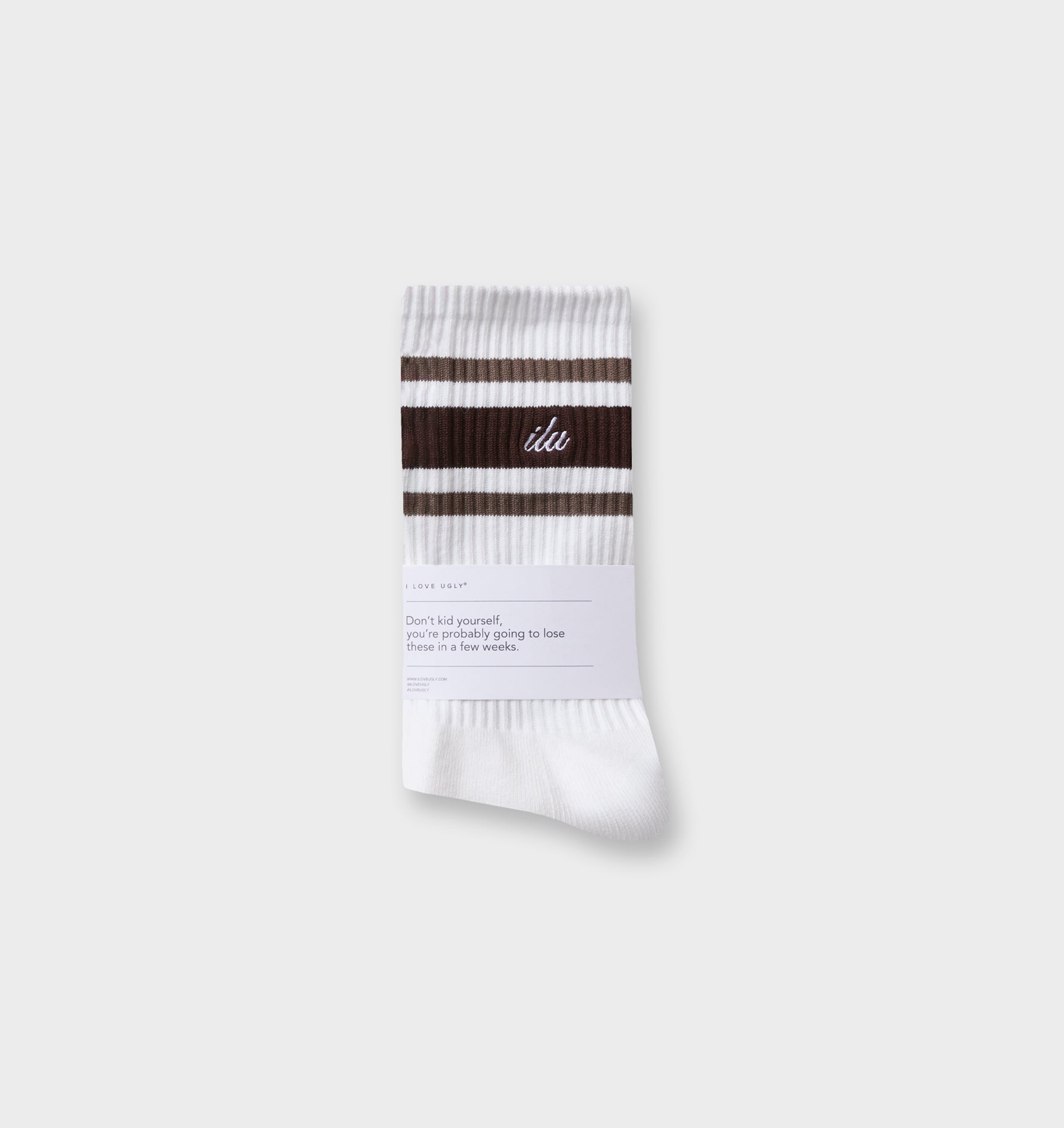 Tottenham Sock - Brown/Mushroom