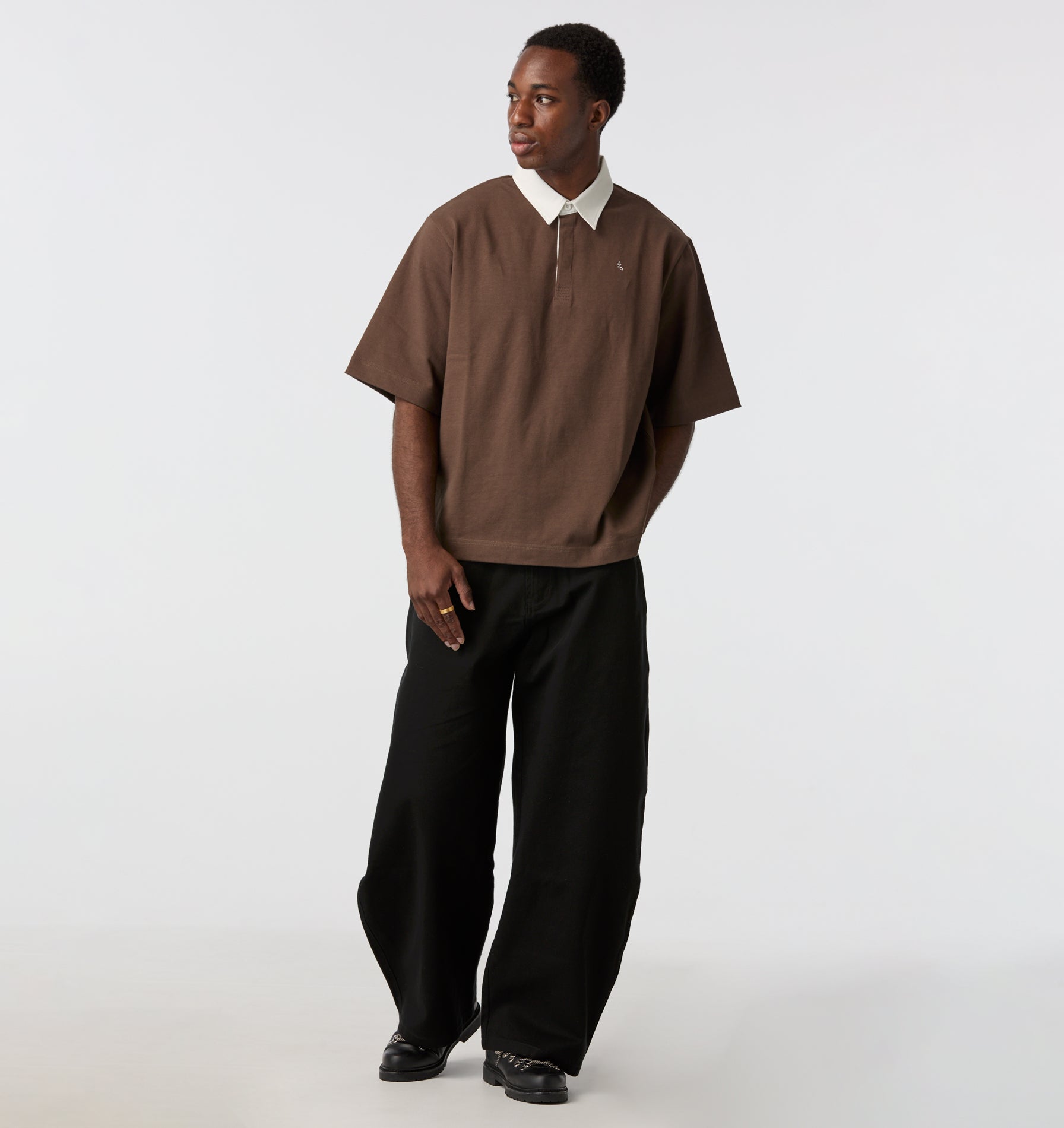 Ardie SS Polo - Fossil Brown