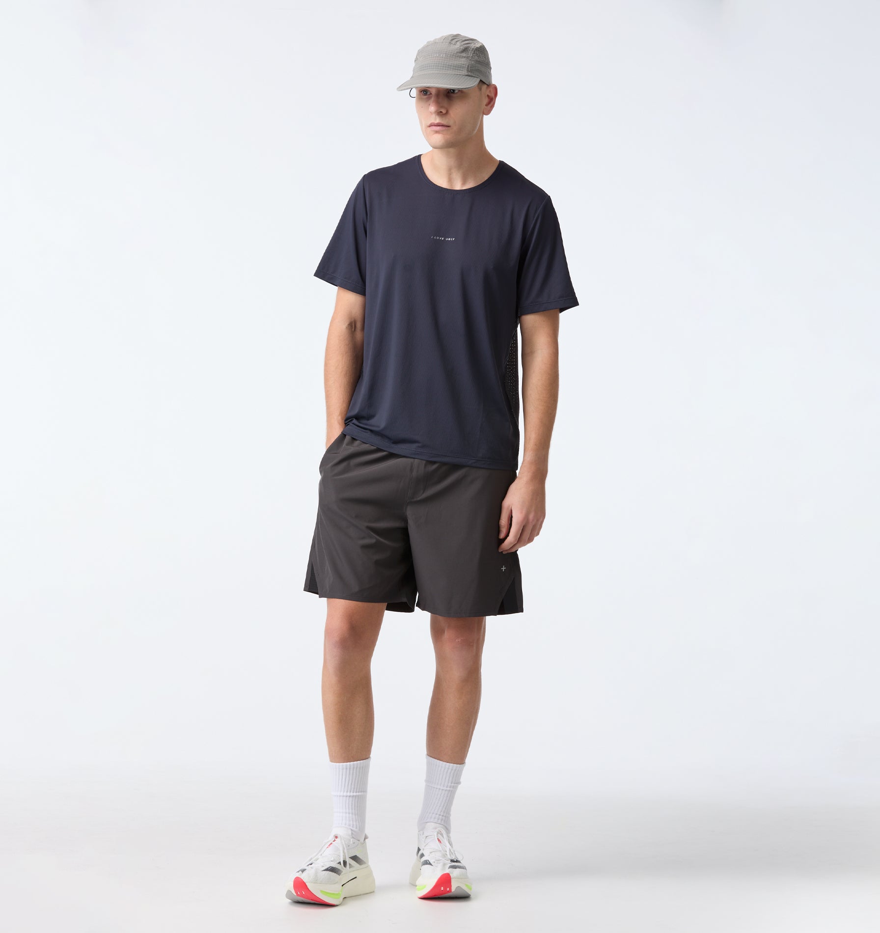 Active Elite Tee - Navy / Grey