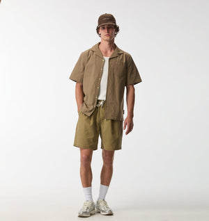 Michael Pleat Short - Khaki