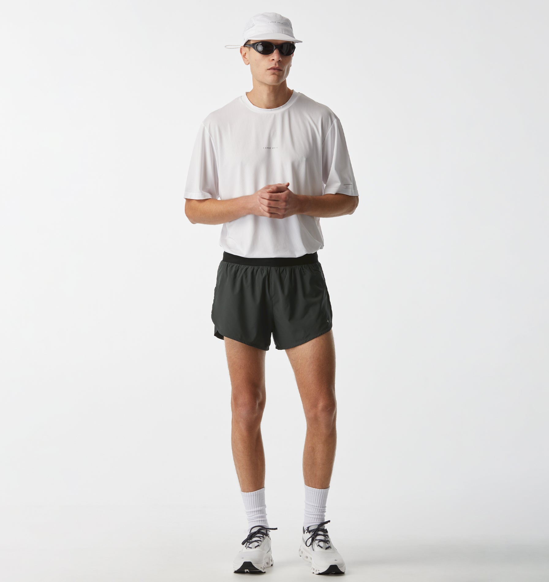 Active 3 Inch Split Short - Charcoal