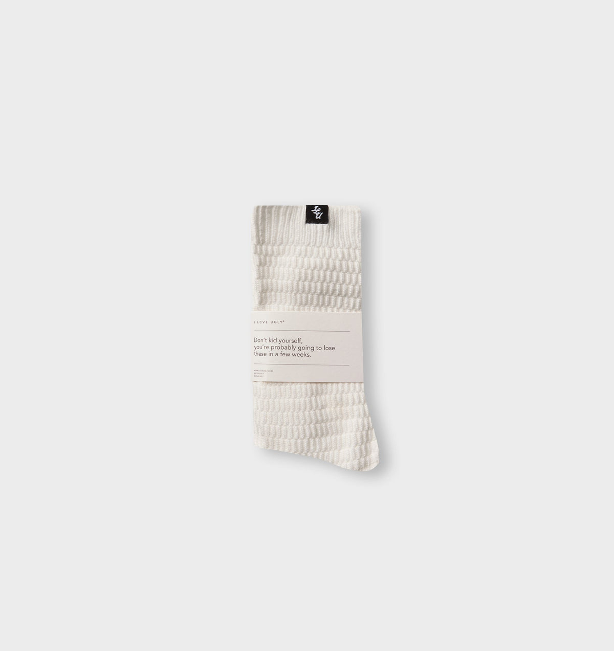 Grid Sock - White
