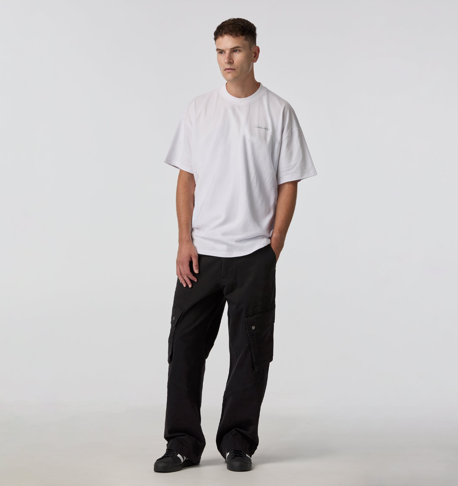 Cursive Box Tee 2.0 - White