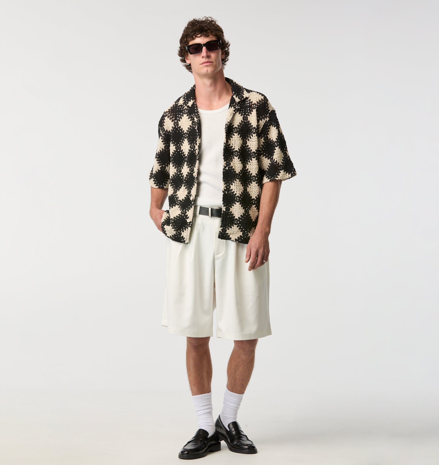 Alby Pleated Short - Off White