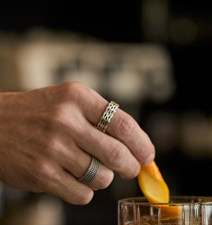 Chain Ring - Silver old
