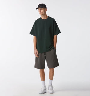 Ribbed Box Tee - Forest