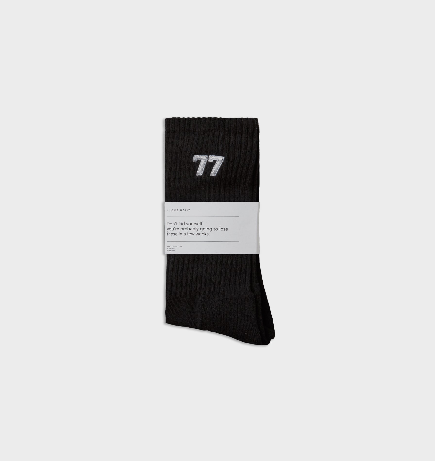 77 Sock - Black