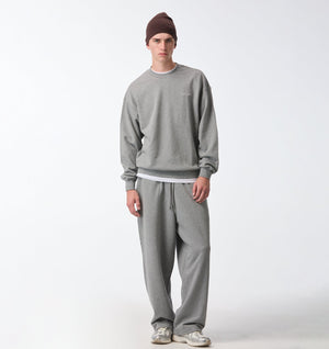 Oversized Crew - Grey Marle