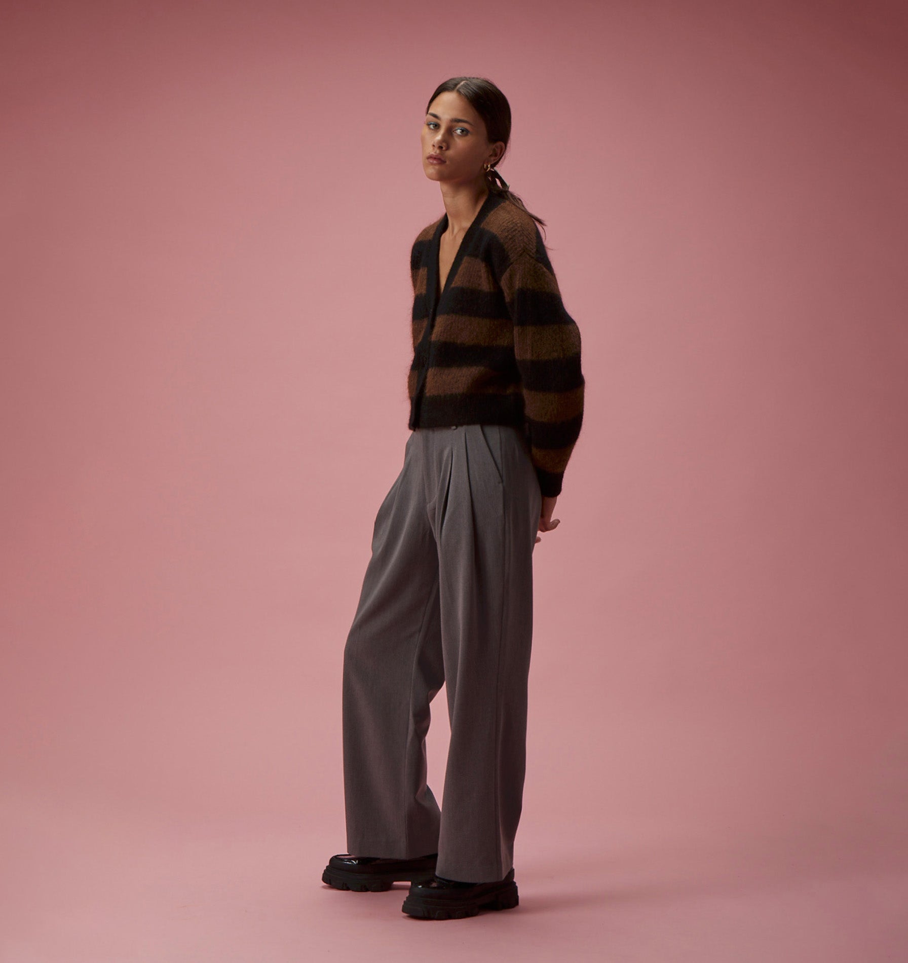 Mica Wide Pant - Grey
