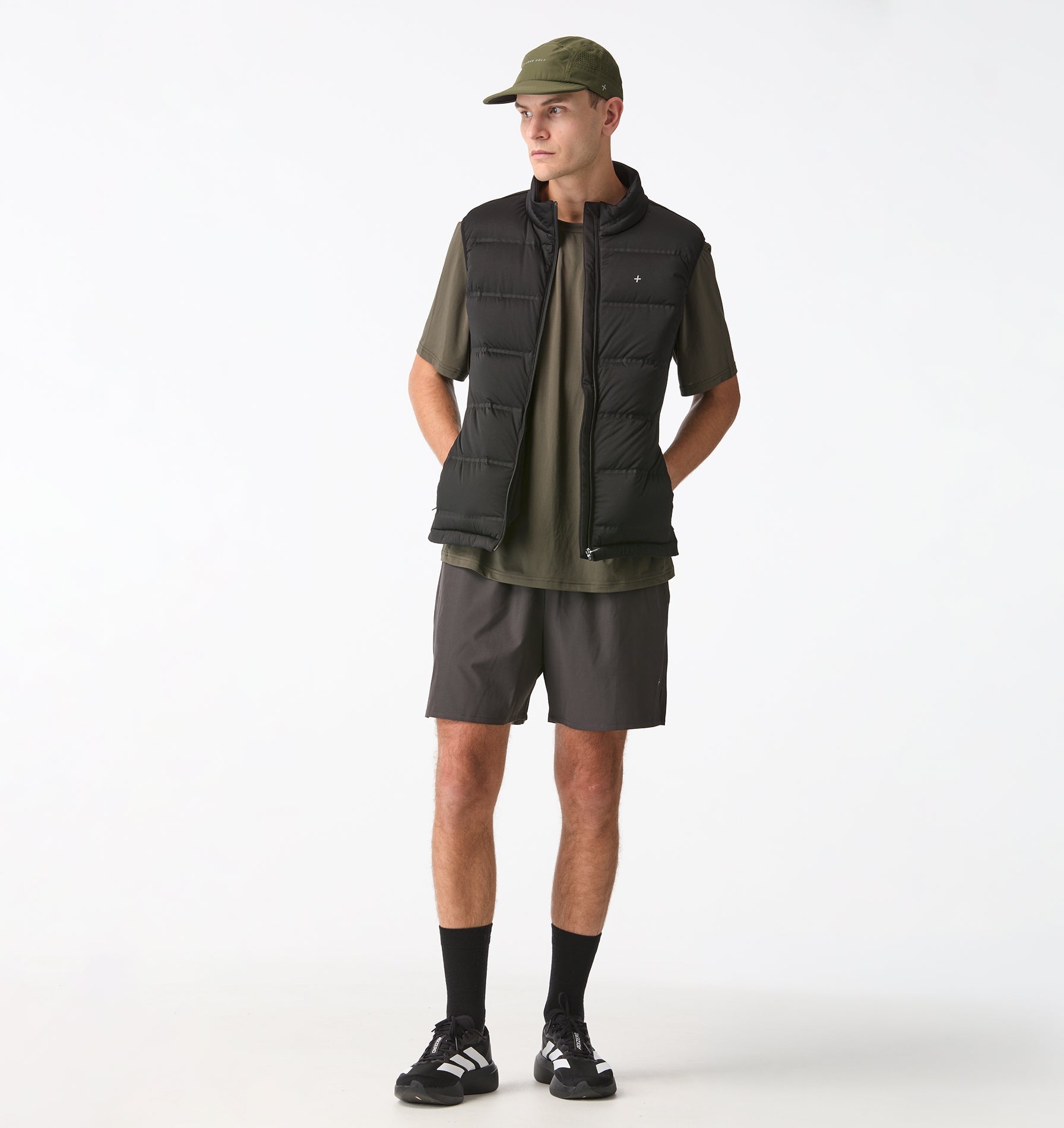 Active Quilted Vest - Black