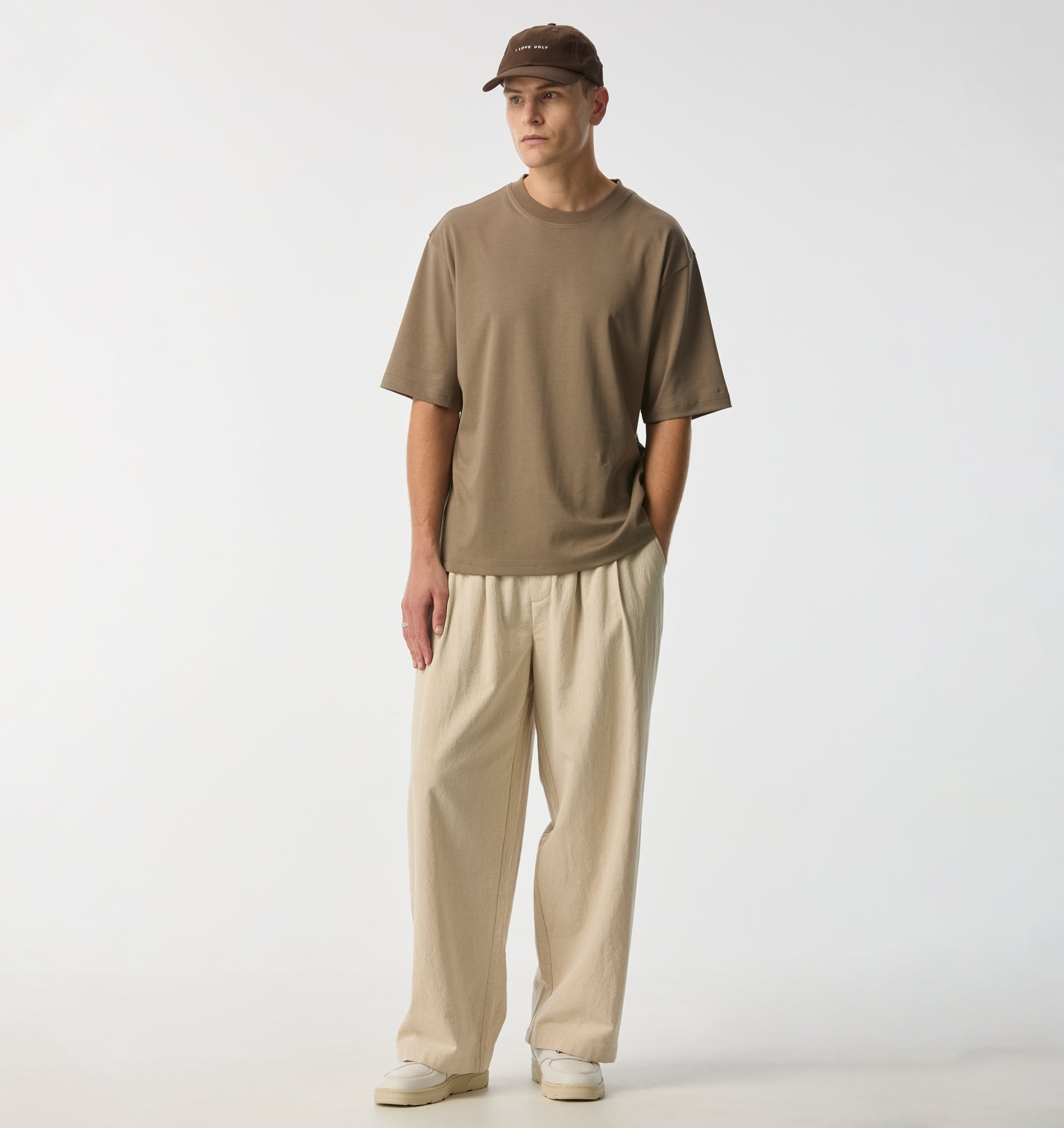 Isaac Oversized Tee - Mushroom