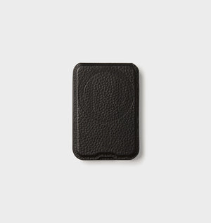 MagSafe Leather Card Holder - Black