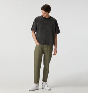 Box Crop Tee - Acid Black