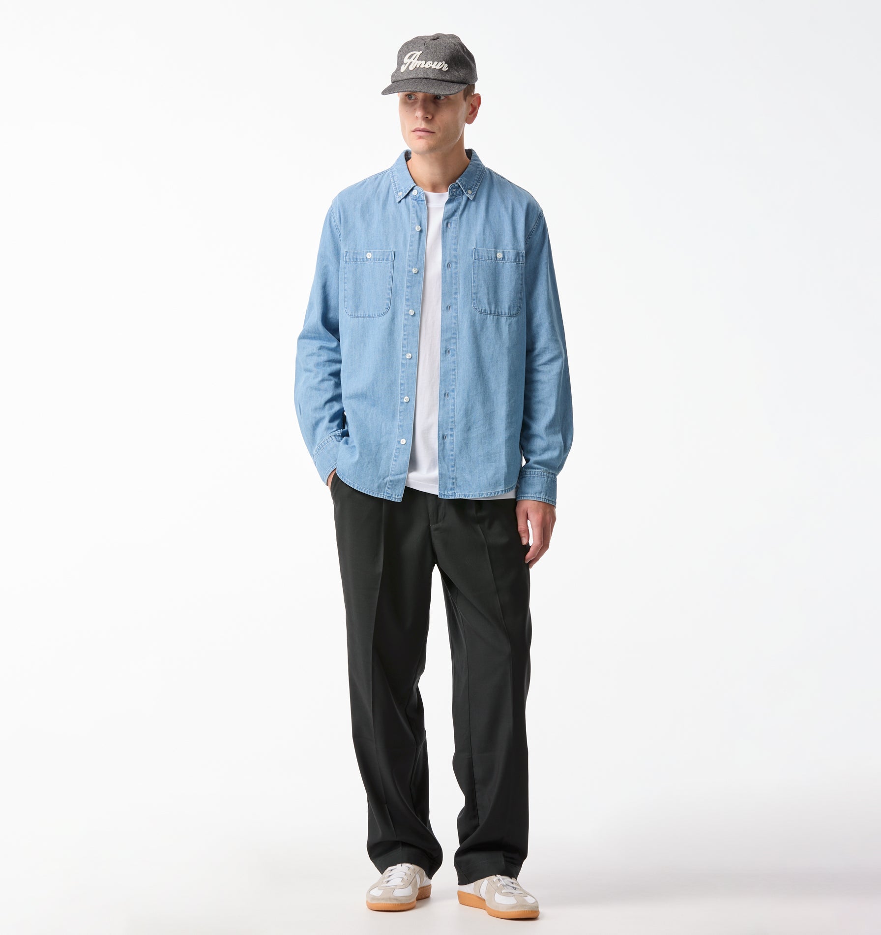 Denim LS Shirt - Vintage Blue
