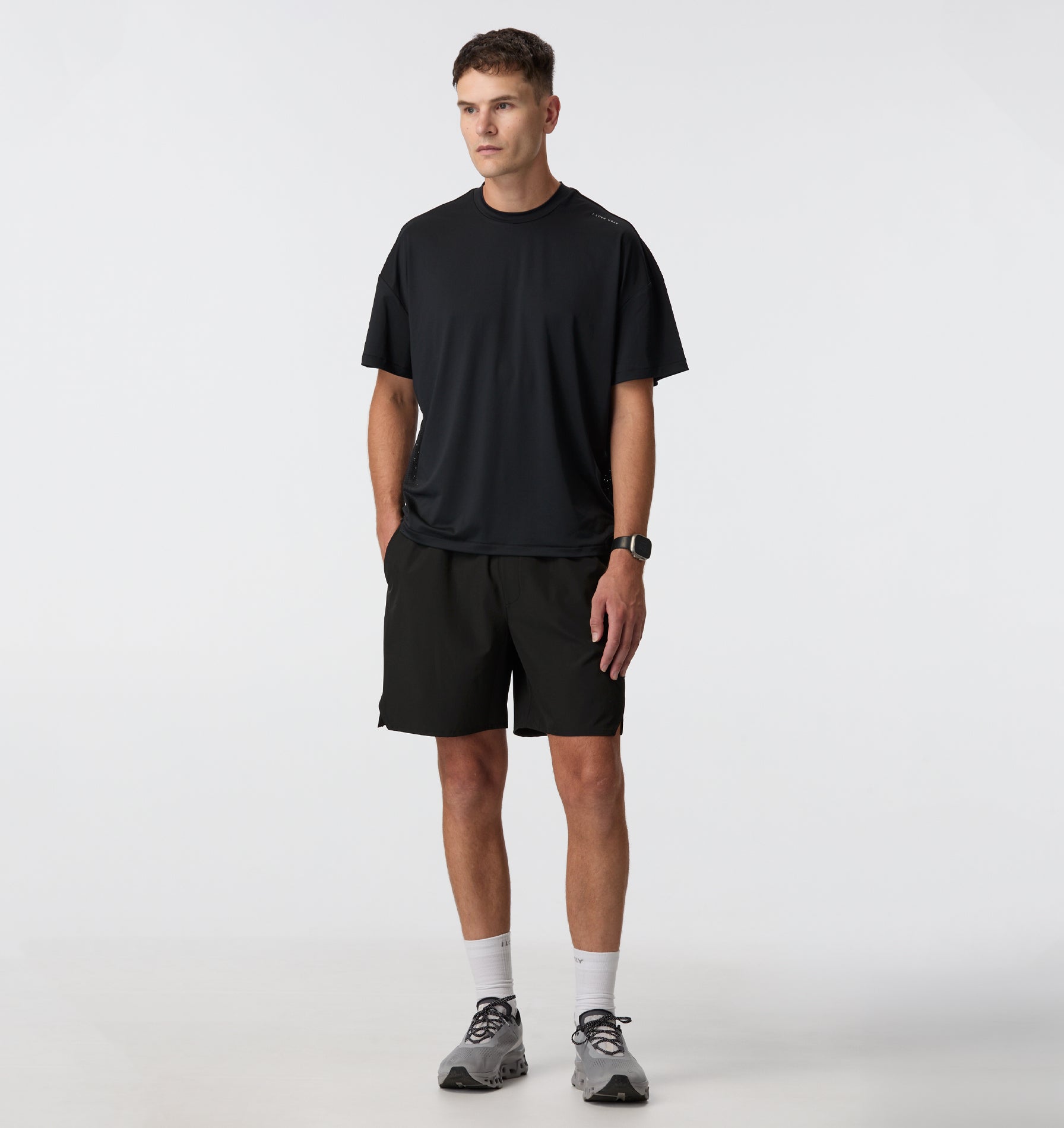 Active Crop Tee - Black