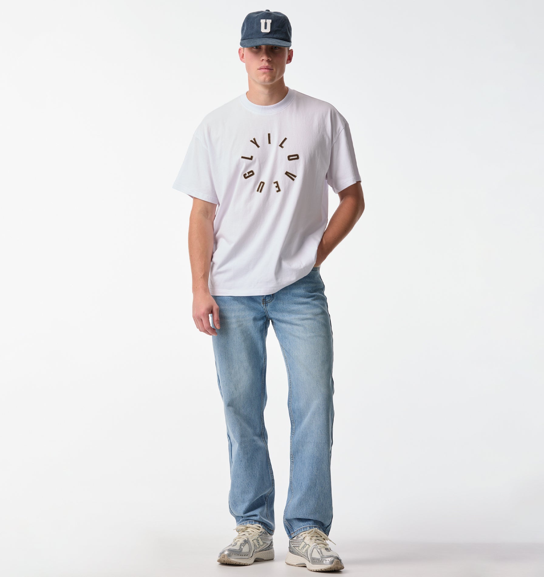Tobi Straight Denim - Faded Blue