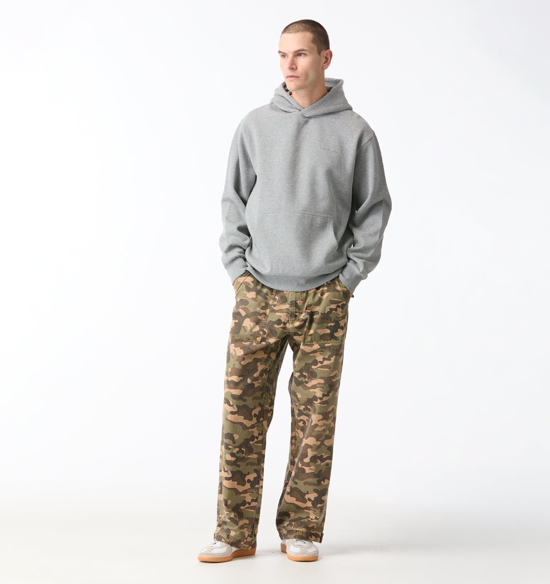 Uniform Hood - Grey Marle