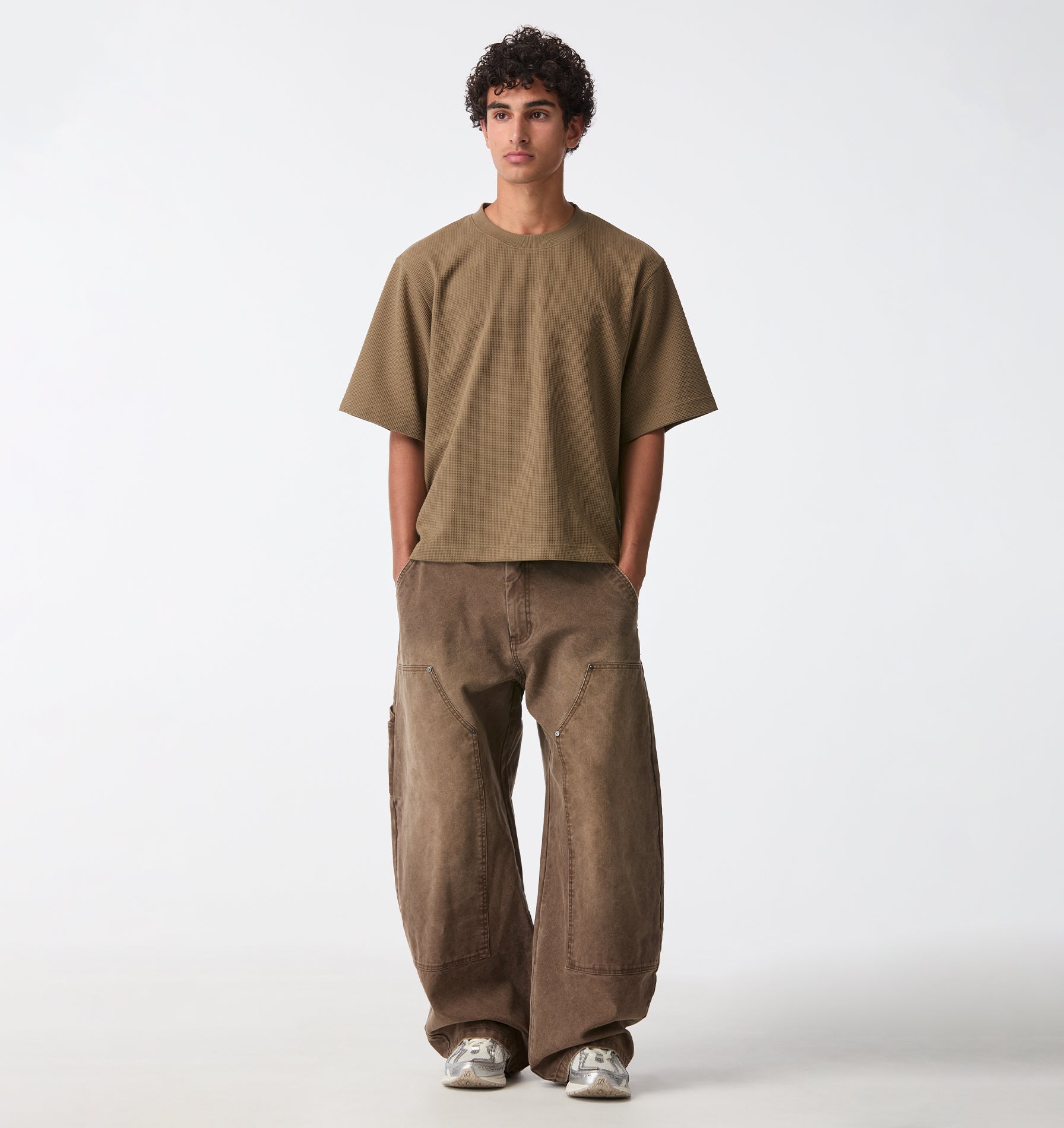 Balloon Double Knee Pant - Vintage Brown