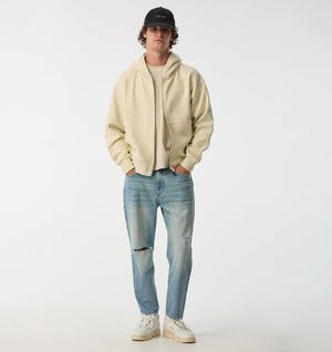 Distressed Cropped 90s Denim - Vintage Blue