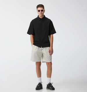 Michael Pleat Short - White/Black
