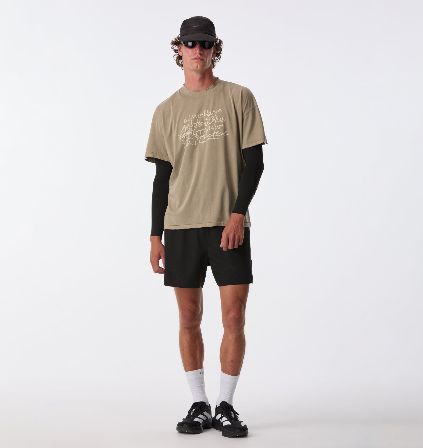 Athletica Cotton Crop Tee - Washed Taupe