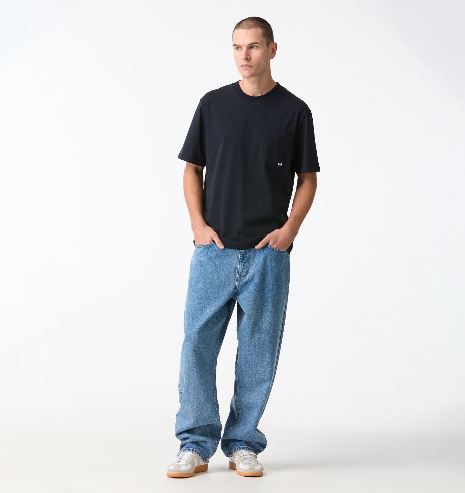 Edgar Wide Denim - Washed Vintage Blue