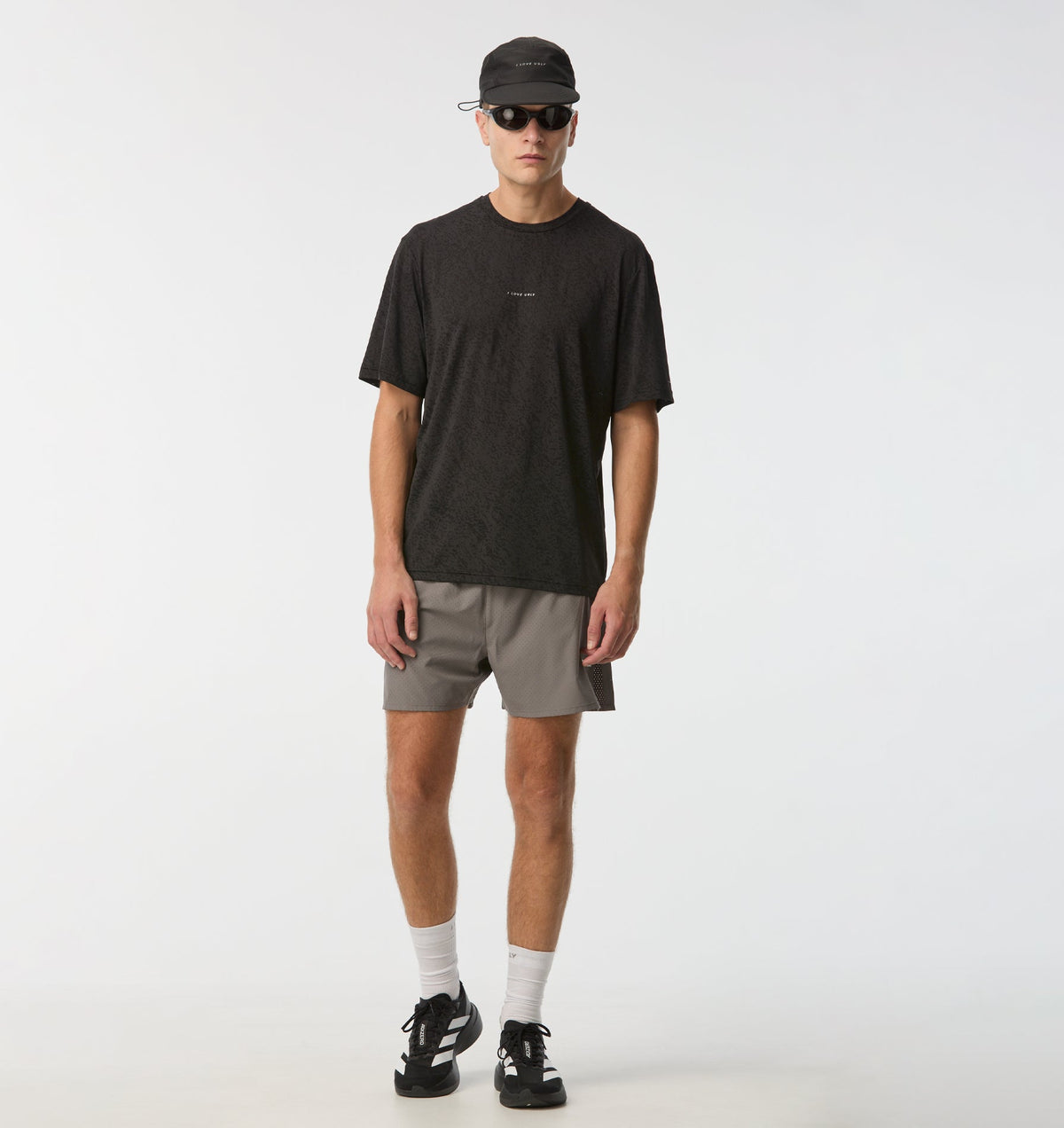 Active 4.5 Inch Laser Run Short - Cobblestone