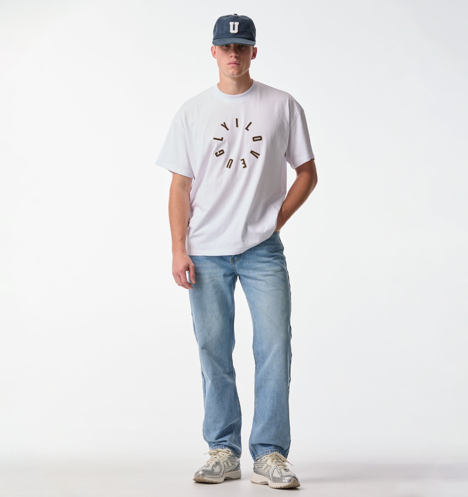 Hoop Logo Box Tee 2.0 - White