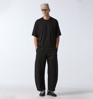 Interlock Crop Box Tee - Black
