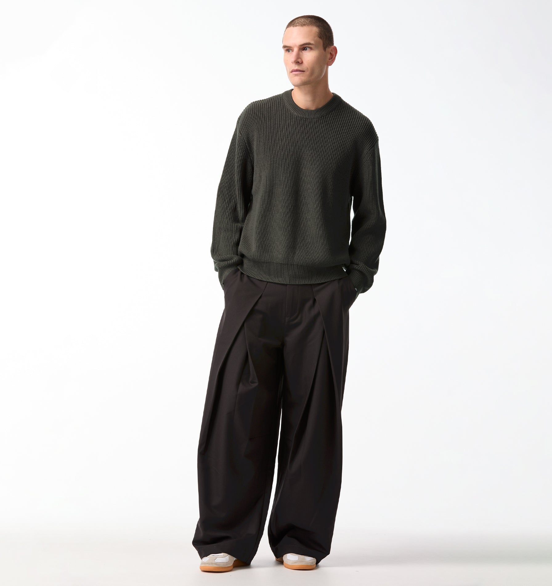 Vermont Pleat Pant - Asphalt
