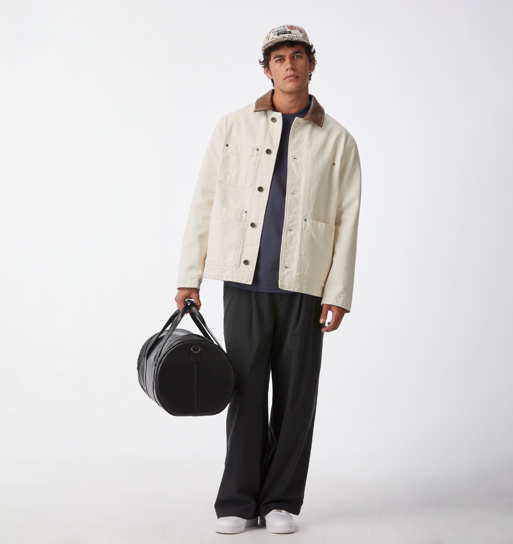 Albert Pleated Pant - Charcoal