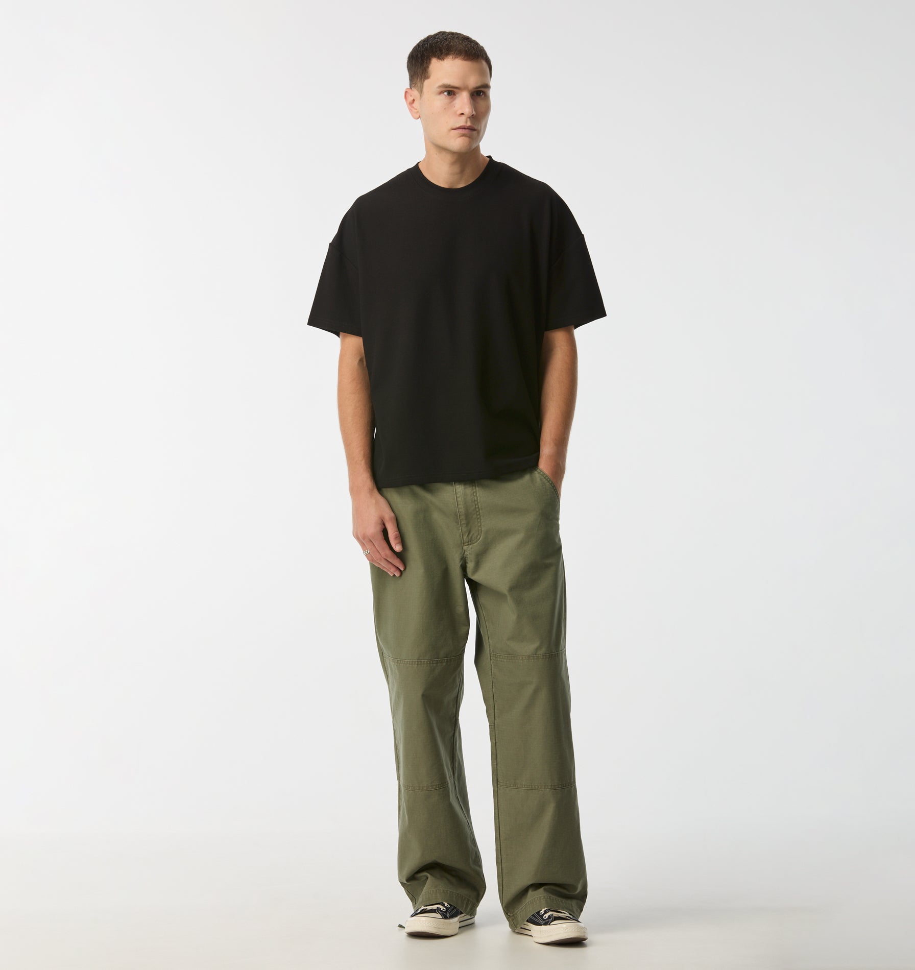 Waffle Lewi Tee - Black