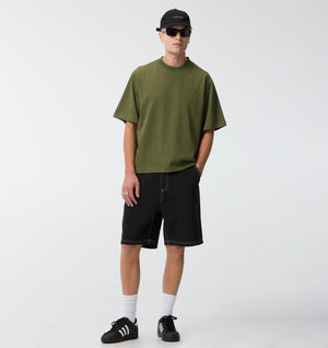 Crop Box Tee - Moss