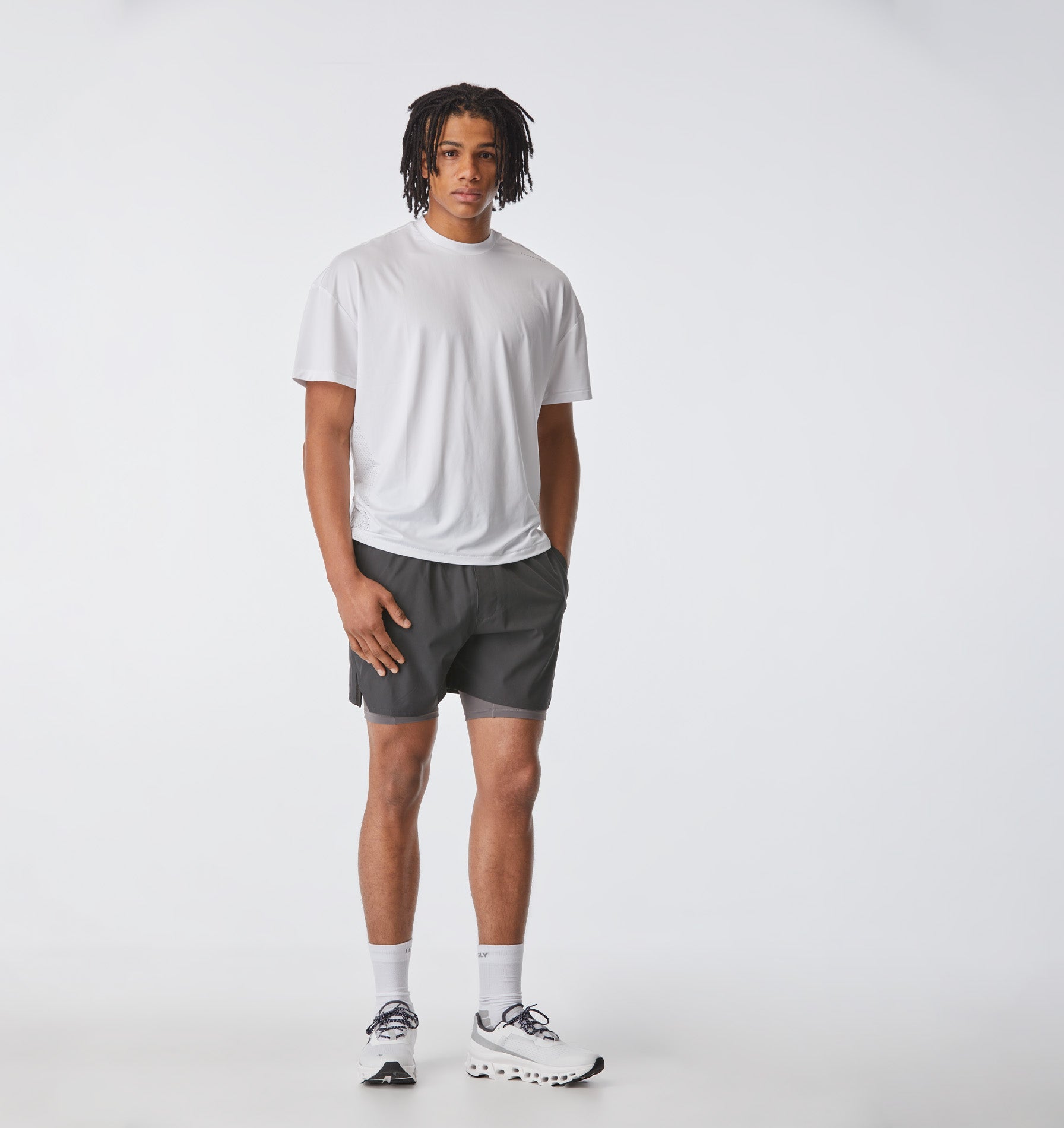 Active Lewi Cropped Tee - White